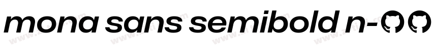 mona sans semibold n字体转换